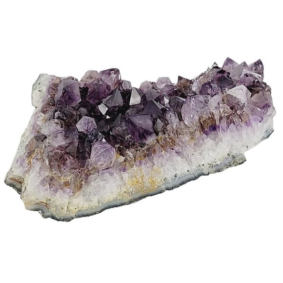 Raw Amethyst Quartz Geode Natural Specimen Medium to Dark Mineral 5x3x2 - Picture 5 of 10